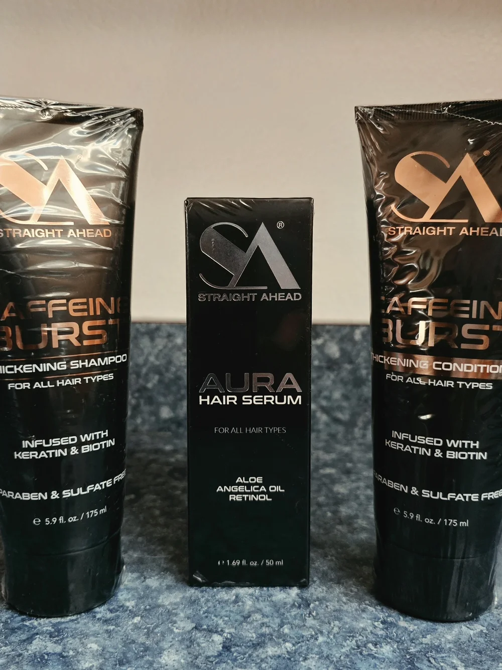 STRAIGHT AHEAD (Unisex) Hair Care 3-Piece FULL SIZE Set